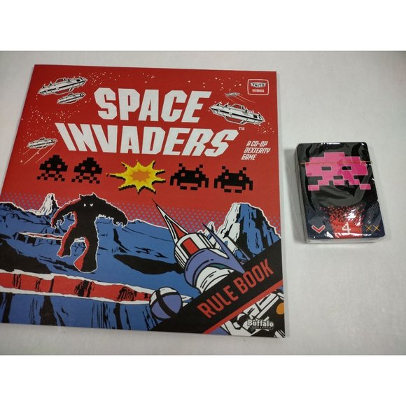 Space Invaders A Co-Op Dexterity Board Game Taito Taitronics Buffalo Games - Picture 6 of 15